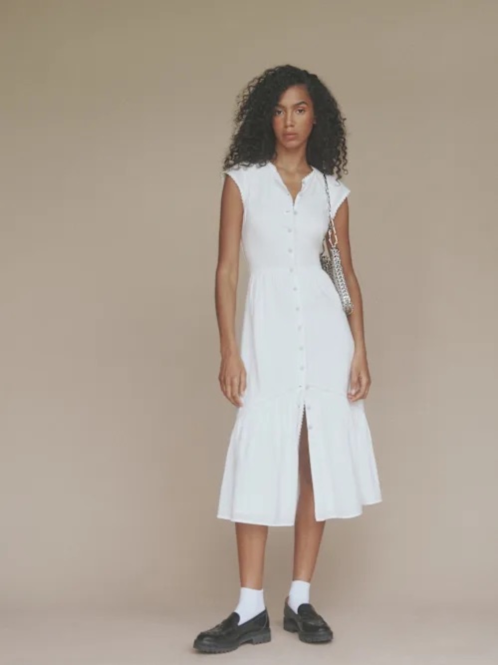 Reformation White Rishi Dress